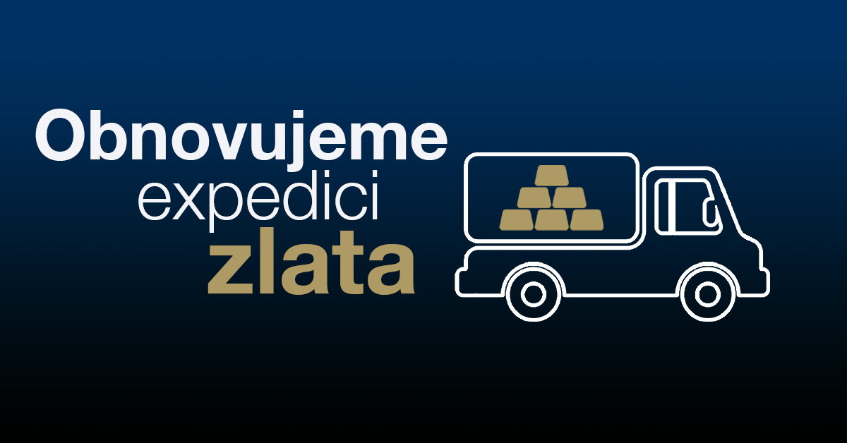 Fixace zlata stále pokračuje, expedice obnovena