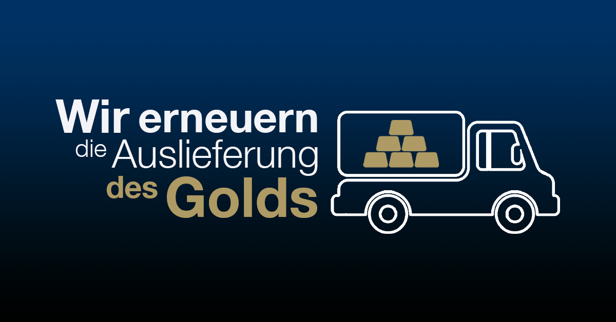 Die Fixierung des Gold erfolgt weiterhin, Auslieferung erneuert