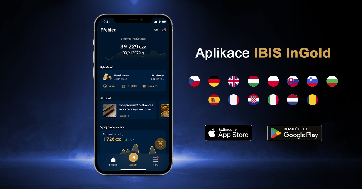 Mobilní aplikace IBIS InGold nyní ve 14 jazycích
