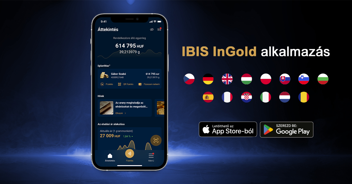 Az IBIS&nbsp;InGold mobilalkalmazás már 14&nbsp;nyelven elérhető