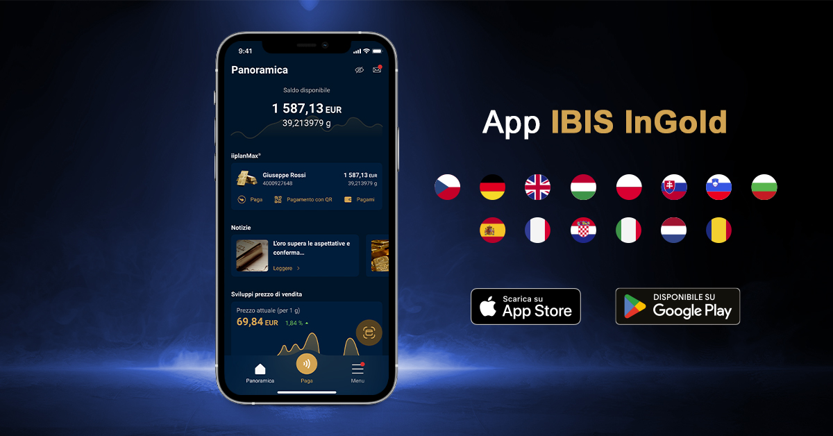 L'app per dispositivi mobili di&nbsp;IBIS&nbsp;InGold è&nbsp;ora disponibile in&nbsp;14&nbsp;lingue