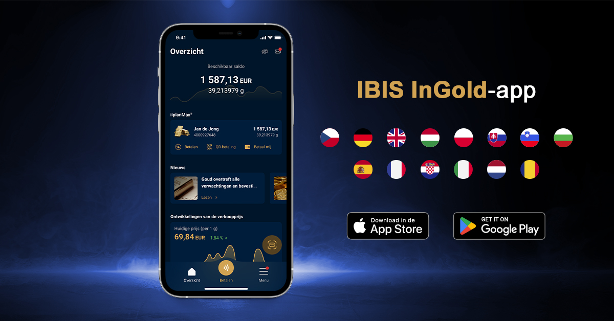 Mobiele app van IBIS&nbsp;InGold nu beschikbaar&nbsp;in&nbsp;14&nbsp;talen