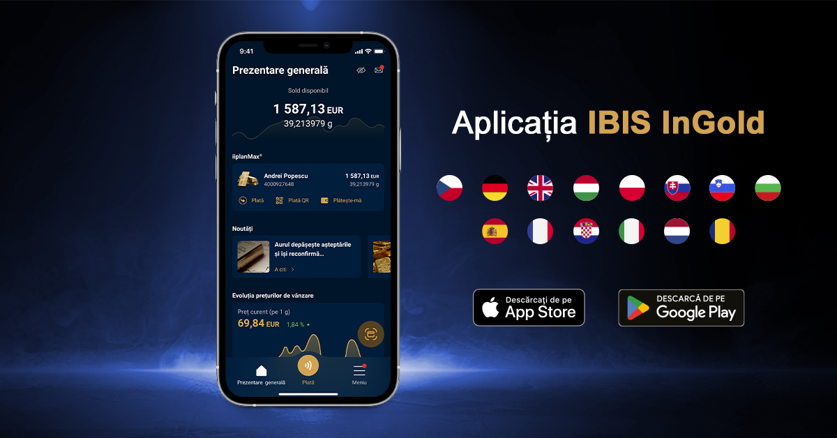 Aplicația mobilă IBIS&nbsp;InGold este disponibilă acum în 14&nbsp;limbi