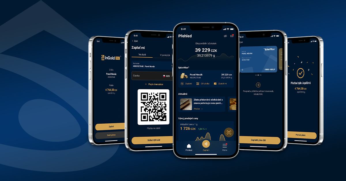 Nová mobilná aplikácia pre platby zlatom a správu zlatých kont