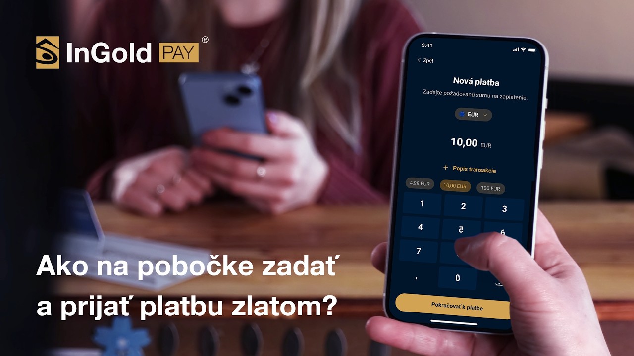 Ako na pobočke zadať a prijať platbu zlatom?