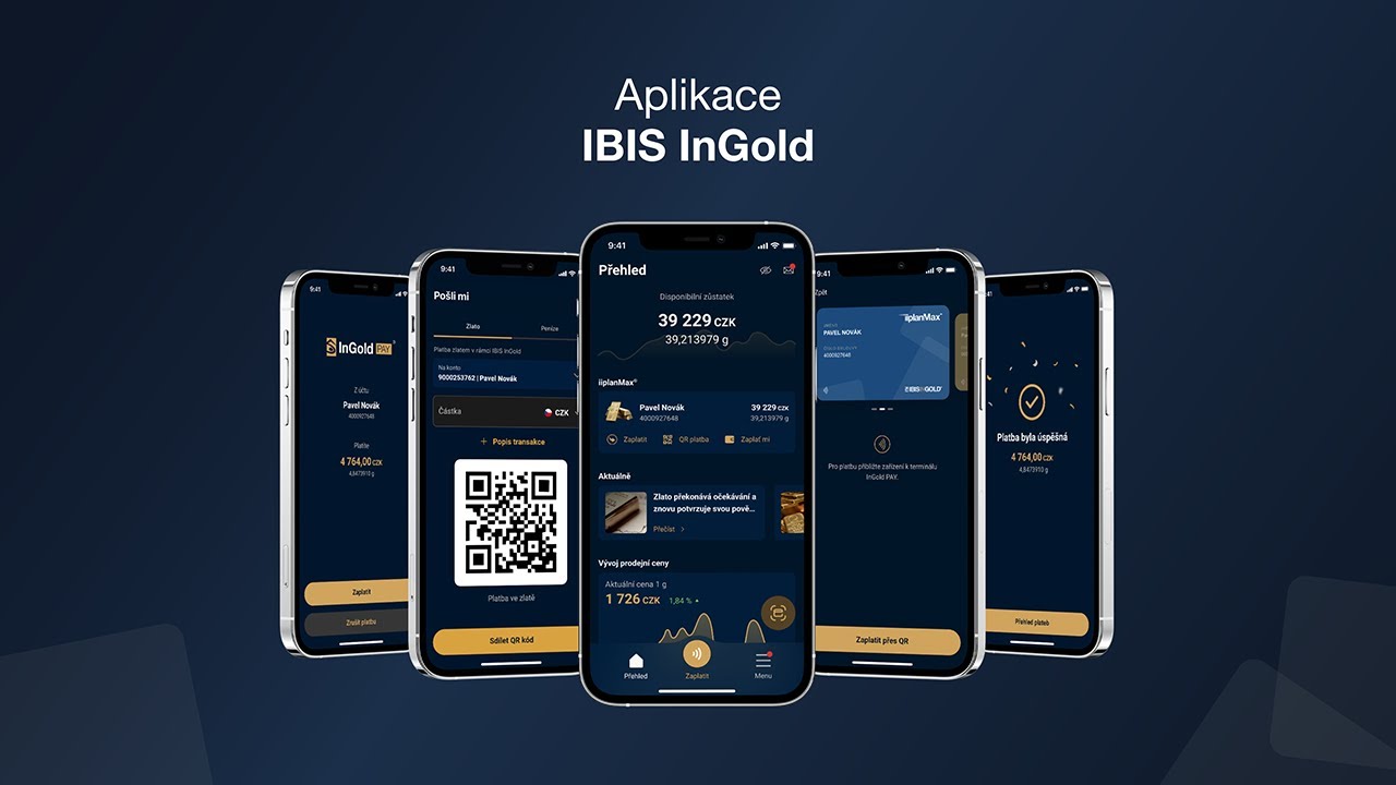 Aplikace IBIS InGold: Svět zlata a plateb ve zlatě ve vaší kapse