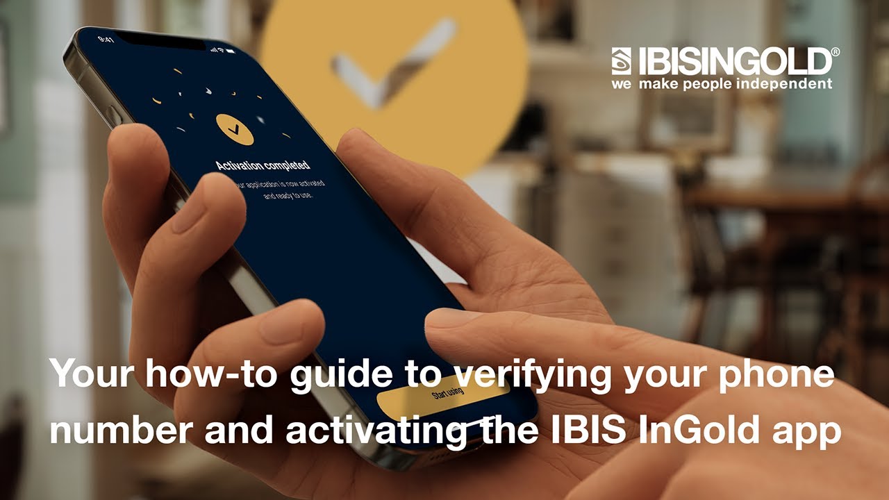 Your how-to guide to verifying your phone number and activating the IBIS InGold app