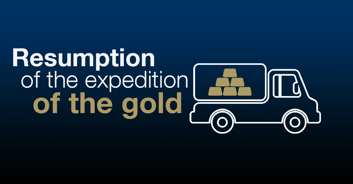 The fixation of gold continues, the expedition was resumed