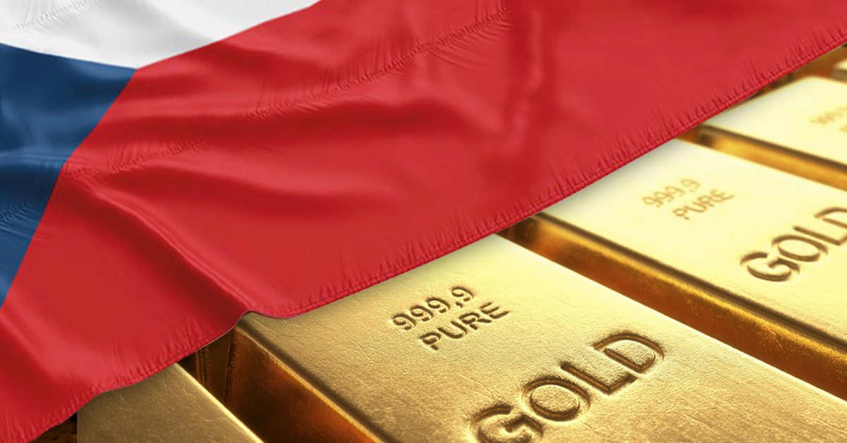 The Czech&nbsp;National&nbsp;Bank buys gold. Its gold reserves have been increased by 37.5%&nbsp;since January