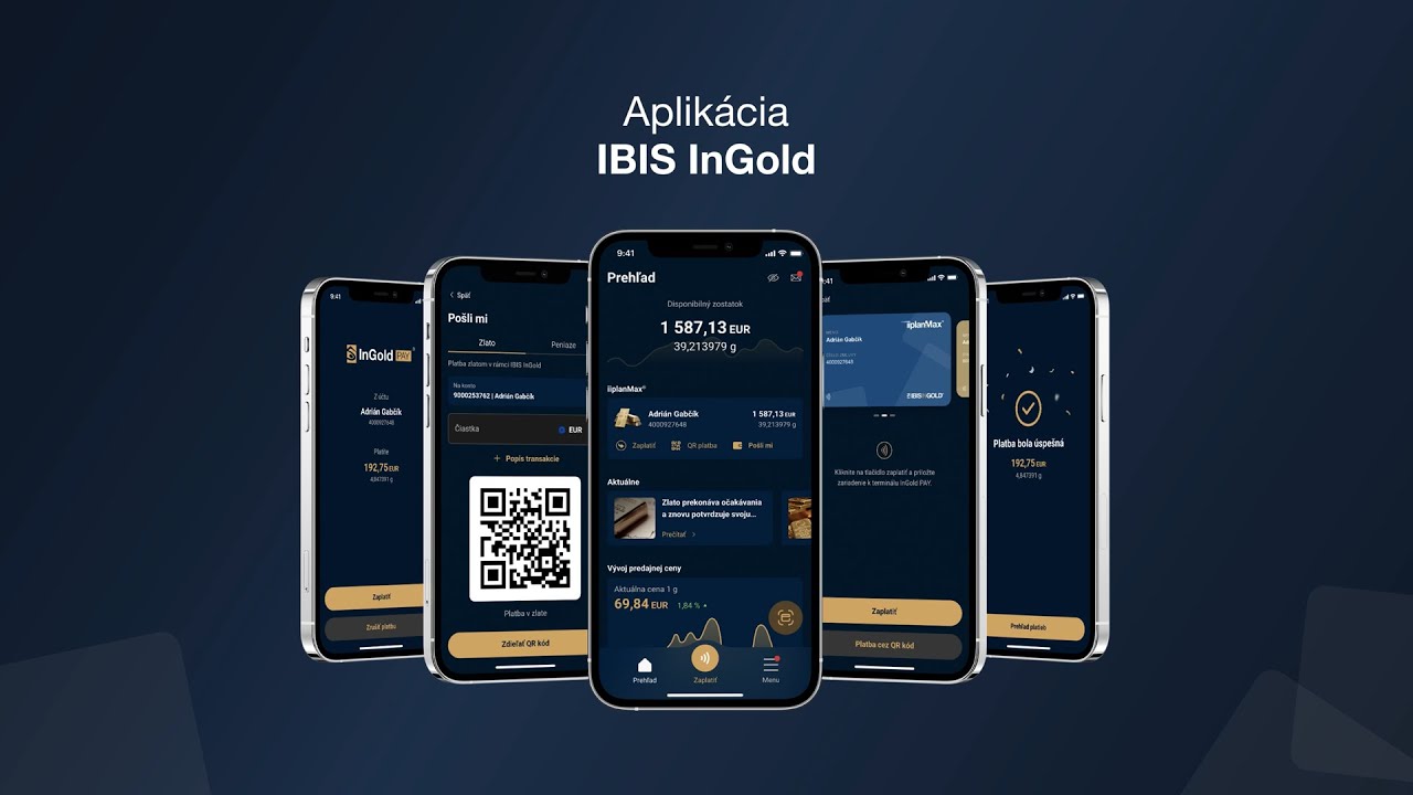 Aplikácia IBIS InGold: Svet zlata a platieb v zlate vo vašom vrecku
